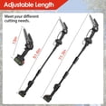 thumbnail image 2 of Moclever 2 in 1 Cordless Pole Saw & Electric Mini Chainsaw Length Adjustable Chain Saw with 2Pcs 3000mAh Batteries 4in/6in Chains for Tree Trimming, Black, 2 of 12