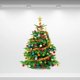 thumbnail image 3 of Pegatinas de pared de árbol de Navidad para sala de estar, calcomanías de pared para decoración del hogar, ventana de vidrio, escaparate de tienda, decoración del hogar, nuevo, 3 of 4