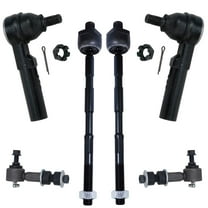 Detroit Axle - New 6-Piece Front Suspension Kit - (2) Front Stabilizer Sway Bar End Links, All (4) Front Inner & Outer Tie Rod End Links