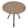 thumbnail image 3 of Foldable Camping Round Table, Liftable Easy To Operate Aluminum Alloy Wear Resistant Portable Picnic Camping Table  For Self Driving For Home Wood Grain Color, 3 of 8