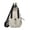 White, variant on Crossbody Slings Bag for Men Women,Small Slings Backpack Shoulder Bag Handbag Trendy Chest Daypack with Zipper Strap