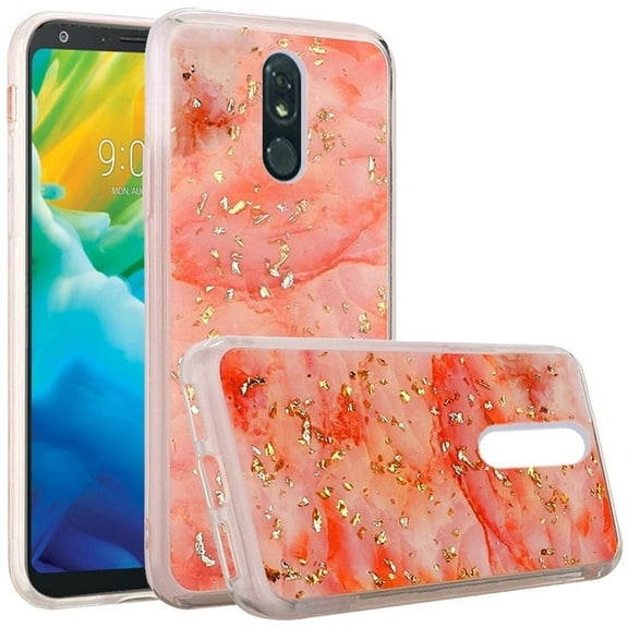 GSA Marble Glitter Candy Case For LG Stylo 5 - Pink