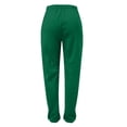 thumbnail image 2 of Beugl Womens Sweatpants Clearance, Women's Casual Solid High Waisted Elastic Band Pants with Pocket Winter Warm Pant Sweatpants for Women Joggers for Women Green L, 2 of 4