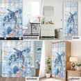 thumbnail image 6 of Ocean Turtle Starfish Fabric Shower Curtain Blue Coral Wooden Texture Washable Shower Curtains for Bathroom, Waterproof Bath Curtain with Hooks Home Decor 36x72in, 6 of 8