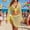 C Yellow, variant on HAPIMO Women's 4-Piece Swimwear Set - Two Piece Bikini Set & Tie Front Long Sleeve Crop Cover Up & Wrap Skirt Summer Tropical Beach Vacation Bathing Suit Pink S
