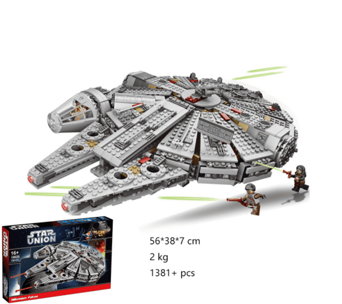 HZQM Blocks Light Kit for Star Wars The Rise of Skywalker Millennium Falcon Compatible with 75257 Lego Starship Model Lego Set Not Included 