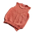 thumbnail image 4 of LIIPEE Solid Color Knit Sweater Vest For Girls Sleeveless Cute Warm Sweaters Kids Autumn Winter Cozy Soft Everyday Casual Pullover,3-4 Years, 4 of 4