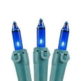 thumbnail image 3 of Novelty Lights Blue 20 Light Incandescent Craft Mini Christmas String Lights Green Wire 8.5 feet, 3 of 4