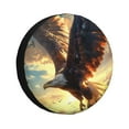 thumbnail image 1 of Balery Golden Sky Bald Eagle Cubiertas para Neumáticos - Protector Resistente para Neumáticos de Camioneta, SUV, Remolque, Camper y RV-14 inch, 1 of 6