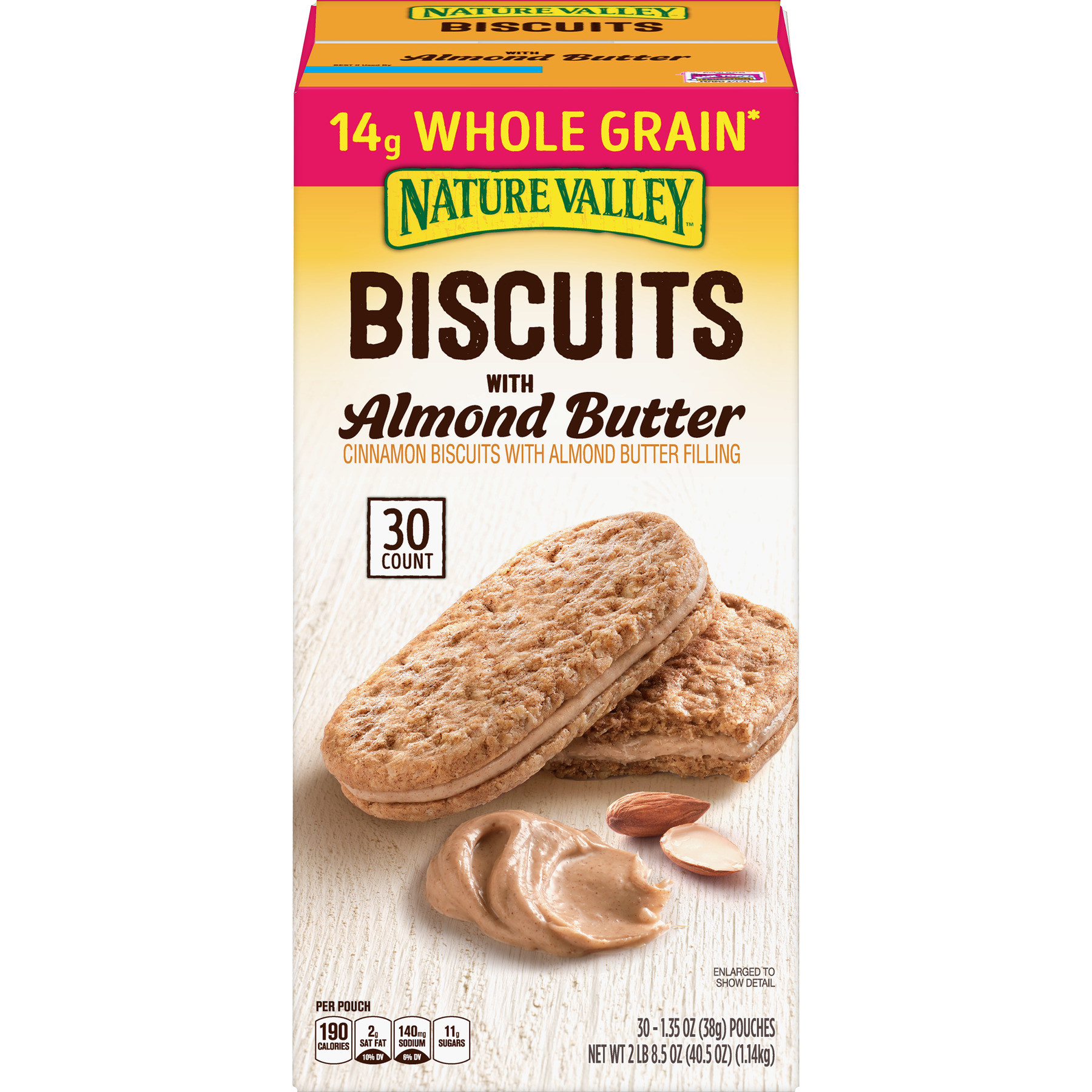 Nature Valley Cinnamon Biscuits With Almond Butter, 30 ct, 40.5 oz