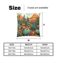thumbnail image 5 of Cactus Stylish Velvet Throw Pillow Covers Inserts Set of 2 for Bed & Chair - Unique Patterns, 16x16, 18x18, & 20x20 Inches for Any Occasion!, 5 of 6