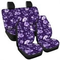 thumbnail image 5 of Jeiento Purple Flowers Car Seat Covers Set of 4 Car Front Seat Covers and Back Seat Covers Protector for Women Girls Automobile Accessories Decor Universal Fit for Most Vehicles, 5 of 6