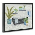 thumbnail image 4 of Stupell Industries Botanical Bath & Rustic Plants Bath & Laundry Painting Black Floater Framed Canvas Art Print Wall Art, 21 x 17, 4 of 10