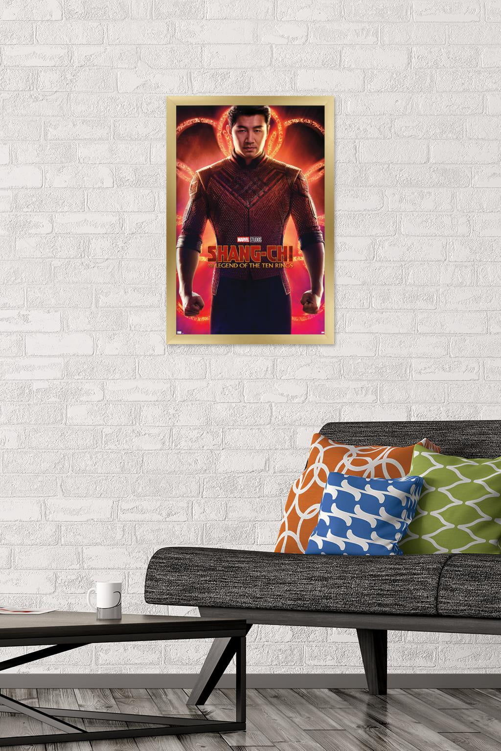 Marvel Shang-Chi and the Legend of the Ten Rings - Teaser Wall Poster, 14.725" x 22.375", Framed