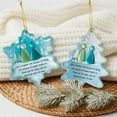 thumbnail image 5 of RotHome Snowflake-Shaped Sea Glass Thank You Keepsake Ornament for Best Friends, Handcrafted Beach Glass Artwork with Blue and Green Glass Pieces, 1 Count, 5 of 10