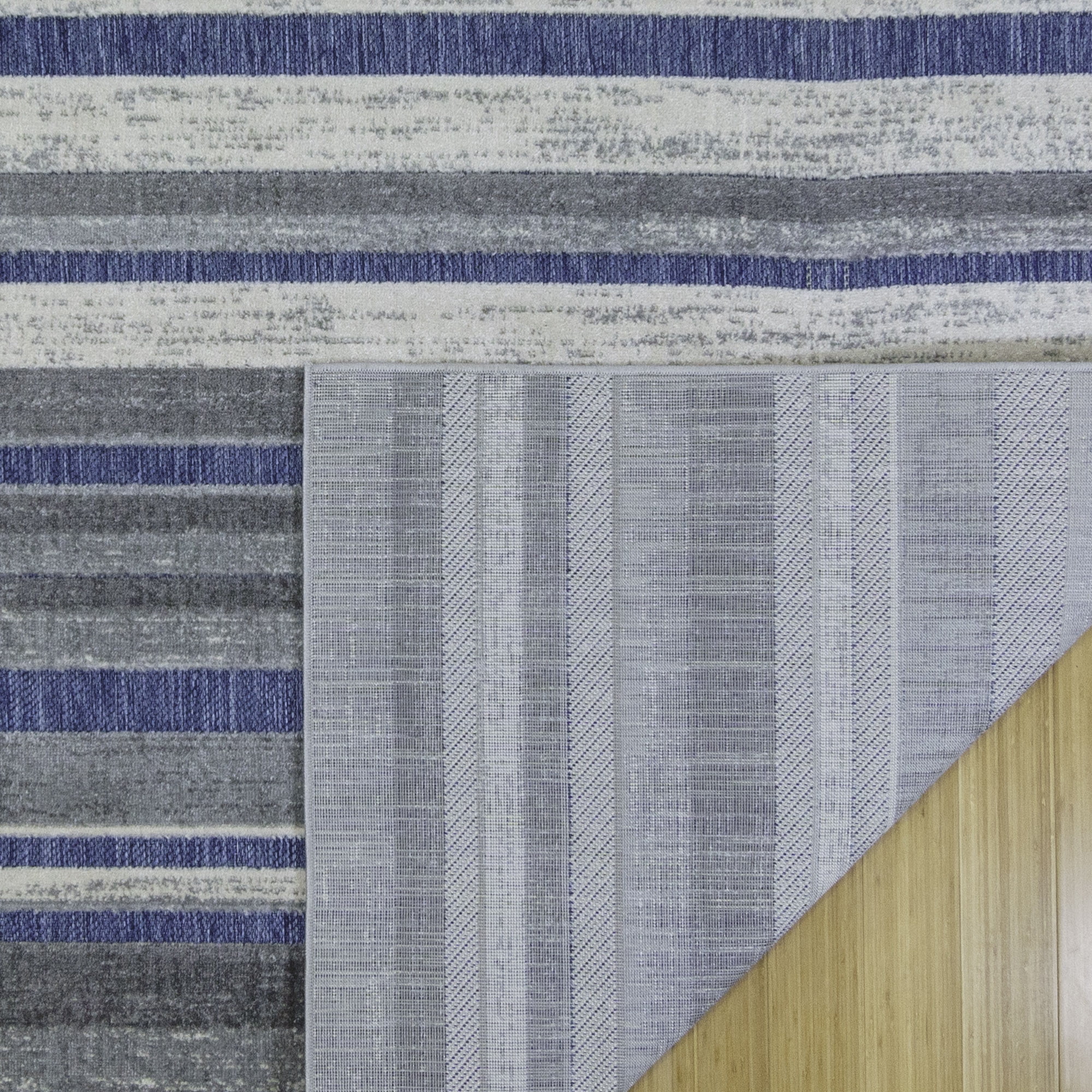 Kalari Koro Indoor/ Outdoor Polypropylene Navy Flat Weave Area Rug, 9x13