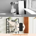 thumbnail image 5 of 5 Tier Bookcase, Bookshelf Storage Wall Shelf Organizer Display StandBook Shelf, Corner Storage Organizer, Black, 5 of 9