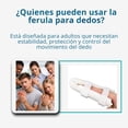 thumbnail image 3 of Férula para dedo FG-005 Super Confort | Inmovilizador ajustable multitalla S-XL | Soporte semirrígido transpirable para esguinces, fracturas y rehabilitación de falanges | Blanca 1 pieza, 3 of 11