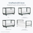 thumbnail image 6 of Dream On Me Carter 5-in-1 Full Size Convertible Crib / 3 Mattress Height Settings/JPMA Certified/Made of New Zealand Pinewood/Sturdy Crib Design, Olive & White Olive and White, 6 of 6