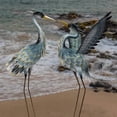 thumbnail image 5 of Crane Statues for Garden Decor, Bird Yard Art Coastal Ocean Decor, Outdoor Heron Garden Animal Sculptures for Backyard, Yard, Patio, Porch, Gray, 5 of 7