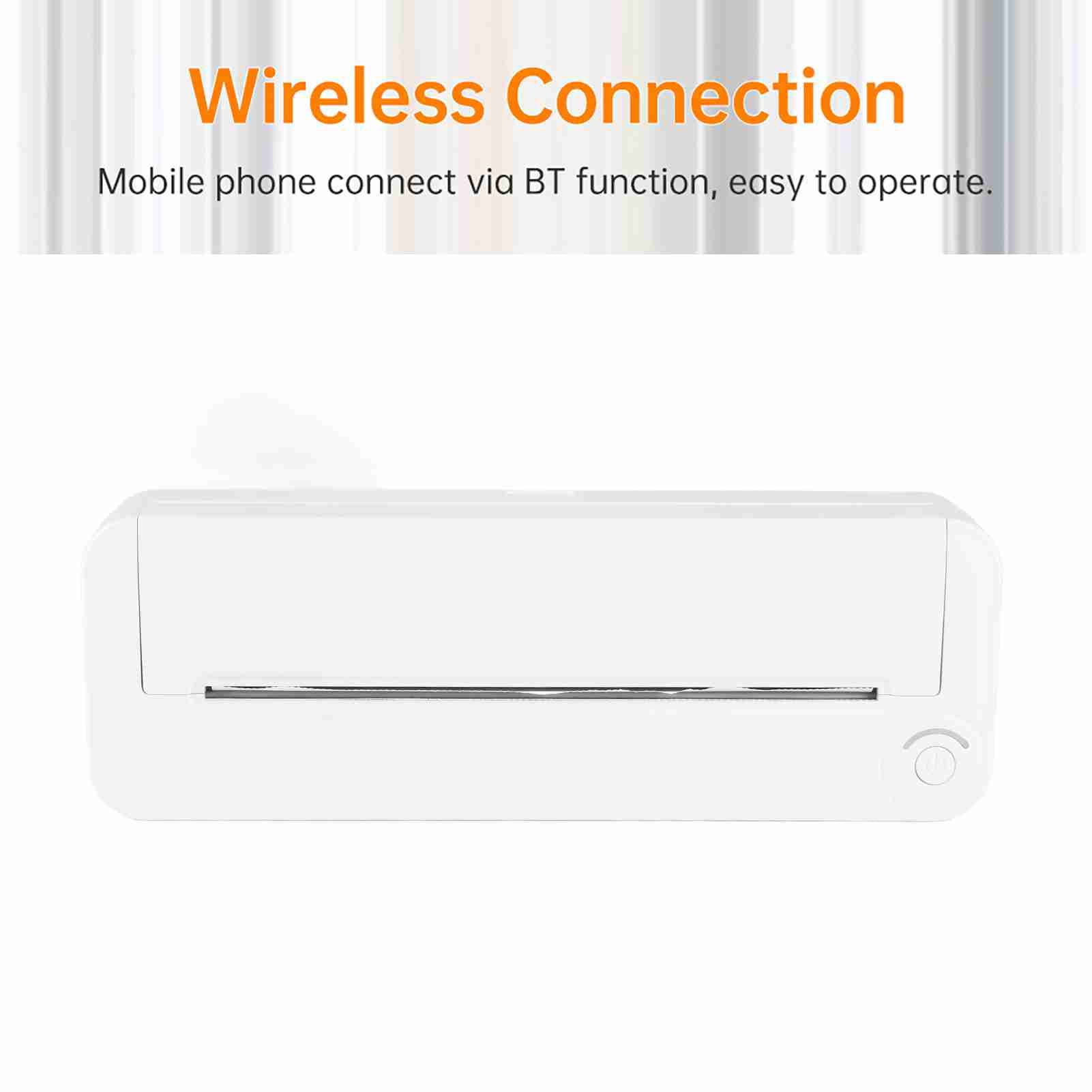 Printer A4 Portable Paper Printer Thermal Printing Wireless BT Connect Compatible With IOS And  Mobile Photo Printer Support 210mm Wide For Outdoor Travel Home Office