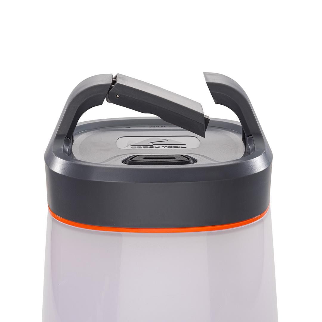Ozark Trail 1000 Lumen Lantern - LED Camping Light, 275-Hour Runtime, Orange & Gray, Ozark Trail Lantern
