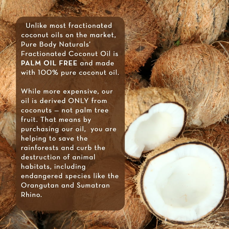 Fractionated Coconut Oil Natural Carrier Oil - 4 oz Nourishes Skin for