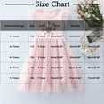 thumbnail image 3 of AUNVITO Girls Summer Sleeveless Dress Flutter Sleeves Snowflake Sequins Embroidery Round Neck Tulle Fairy Tale Party, 3 of 9