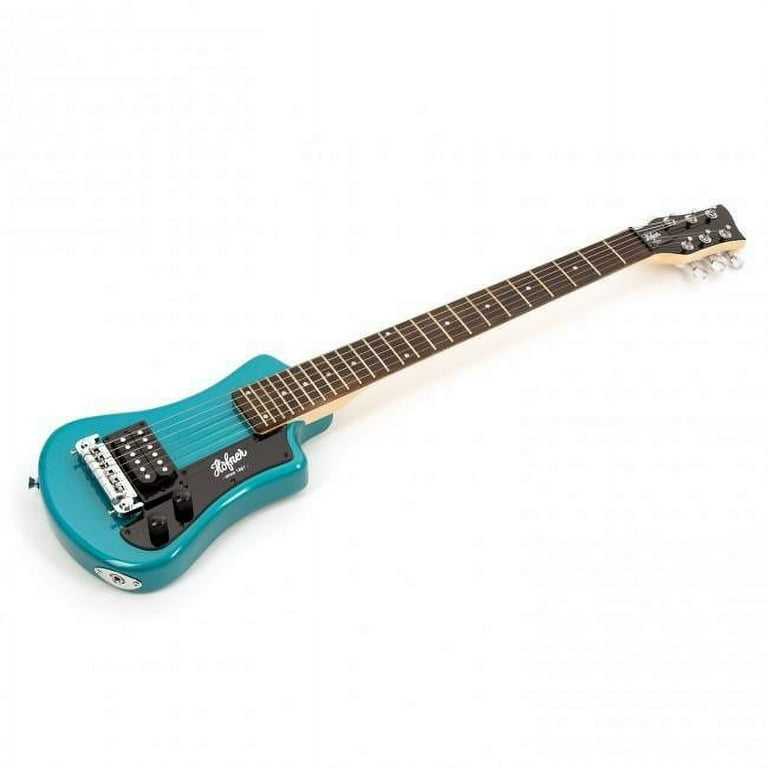 Hofner Full-Size Shorty Electric Travel Guitar with Case