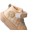 thumbnail image 4 of Kids Boots, Kids Shoes, Girls Tennis Shoes, Kids Sneakers, Girls Boots Toddlers Kids Fashion Leather Lace-Up Booties 2026 Fall Winter Comfortable Soft Ankle Snow Boots, Khaki US-9C/EU-25, 4 of 8
