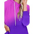 thumbnail image 3 of Gvmfive Women Casual Hoodies Gradient Print Pocket Sweatshirt Pullover Top, 3 of 4