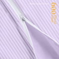 thumbnail image 4 of CCNY Body Pillowcase with Zipper Clouser 1 Pc Lilac - 20x72" Inch Stripe 600 TC 100% Egyptian Cotton Body Pillow Cover, 4 of 7