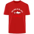 thumbnail image 3 of Camiseta cómoda y transpirable de algodón 100 % para hombre, estilo callejero de Shark Harajuku, ropa informal de moda para hombre, 3 of 5