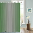 thumbnail image 3 of Fabric Shower Curtain Abstract Ombre Sage Green and Grey Gradient Shower Curtains with 12 Hooks Waterproof Machine Washable Bath Curtains for Bathroom, 72 x 72in, 3 of 6