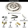 thumbnail image 3 of Dreffco Stainless Steel Fire Pit Burner Pan & Ring Standard Kit with Spark Ignition for Liquid Propane, 30-Inch Pan, 24-Inch Ring, 150,000 BTU Max, 3 of 10