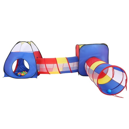 Yosoo 4 In 1 Kid Play Tent Toddle Crawl House Tunnel Toys With Ocean Yosoo 4 In 1 Kid Play Tent Toddle Crawl House Tunnel Toys With Ocean Ball Baby Christmas Gift Kids