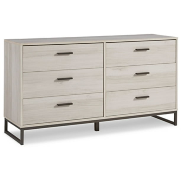 Signature Design by Ashley Socalle 6 Drawer Dresser, Beige