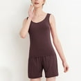 thumbnail image 6 of snilers Pajama Sets for Women Built in Bra Tank Top and Shorts 2 Piece Outfits Plus Size Pj Sets Sleepwear Casual Loose Lounge Set, 6 of 6