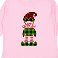 thumbnail image 4 of Inktastic Merry Christmas Elf in Red and Green Plaid Boys or Girls Long Sleeve Toddler T-Shirt, 4 of 5