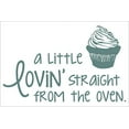 thumbnail image 4 of A Little Lovin' Straight From the Oven with Cupcake Art Kitchen Quote Wall Décor Stickers, 23 x 14 , Storm Gray, 4 of 4