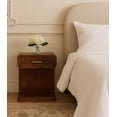 thumbnail image 1 of Artisan Furniture Solid WoodChestnut T-Bar Rounded Bedside , Brown & 1 Drawer, 1 Shelf, 1 of 7