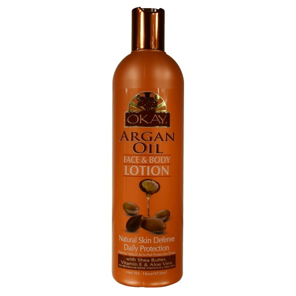 Okay Argan Oil Face & Body Lotion, 16 Oz