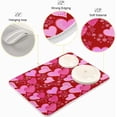 thumbnail image 4 of SKYSONIC Red Heart Valentine's Day Dish Drying Mat Absorbent Reversible Microfiber Drying Mat Machine Washable Dish Drying Pad for Kitchen Counter Large 18x24 inch, 4 of 6