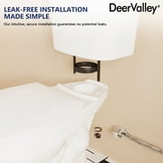 DV-2F0145 21 ADA High 2-piece Toilet , Comfortable Seat Height Dual-Flush Elongated Two-Piece Floor Mounted Toilet (Seat Included)