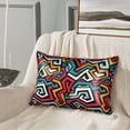 thumbnail image 2 of Pofeuu Geometry Print Satin Pillowcase for Hair and Skin Pillow Cases, Silk Pillow Cases, Soft Cooling Pillow Covers, 20x30 Inches（Pillow core not included）, 2 of 7