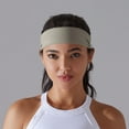 thumbnail image 7 of Caywon Women's Trendy Solid Color Headscarf Summer Yoga Fitness Running Training Elastic Non slip Fitness Breathable Hair Headband(White,Free Size), 7 of 7