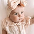 thumbnail image 4 of Dalrosia 6PCS Handmade Headbands with Double Bows Head Wrap Nylon Hair Accessories for Newborn Baby Girls Infant Toddlers Kids, 4 of 4