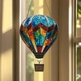 thumbnail image 2 of Hot Balloon Lantern with Flickering Flame Light,Outdoor Hanging Lights Waterproof,2D Flat Acrylic Lantern for Garden Yard Farmhouse Patio Pathway Decoration, 2 of 8