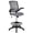 Dark Gray, variant on Emma + Oliver Mid-Back White Mesh Ergonomic Drafting Chair with Foot Ring and Flip-Up Arms