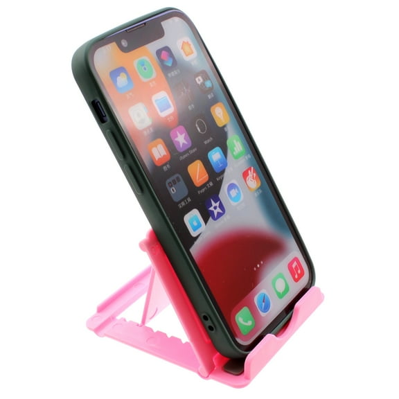 Fold-up Pink Stand for Samsung Galaxy Z Flip5/Flip4/Flip 3 5G - Holder Travel Desktop Cradle Dock Foldable for Galaxy Z Flip5/Flip4/Flip 3 5G